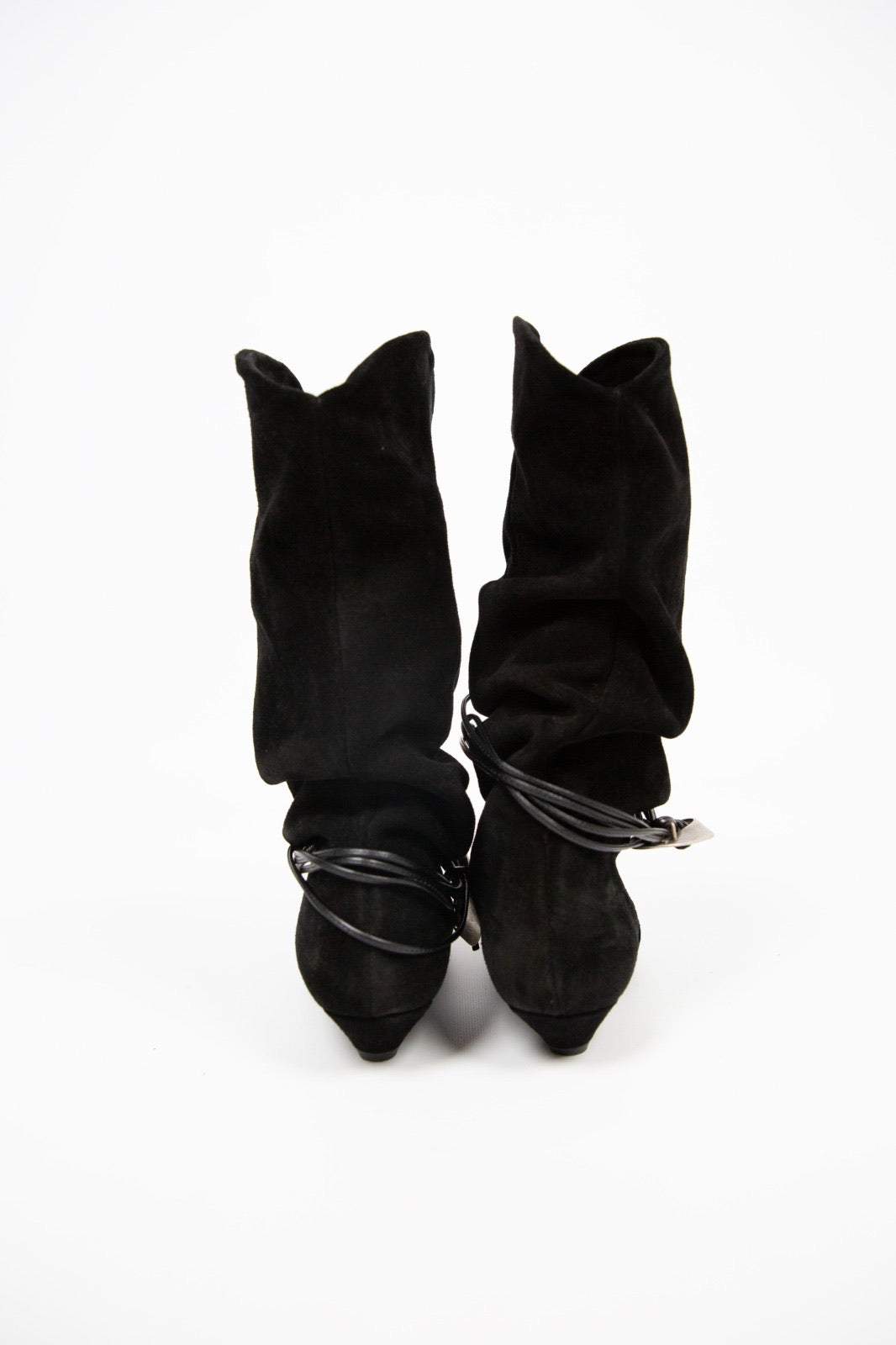 Lea Gu Stivale in camoscio nero