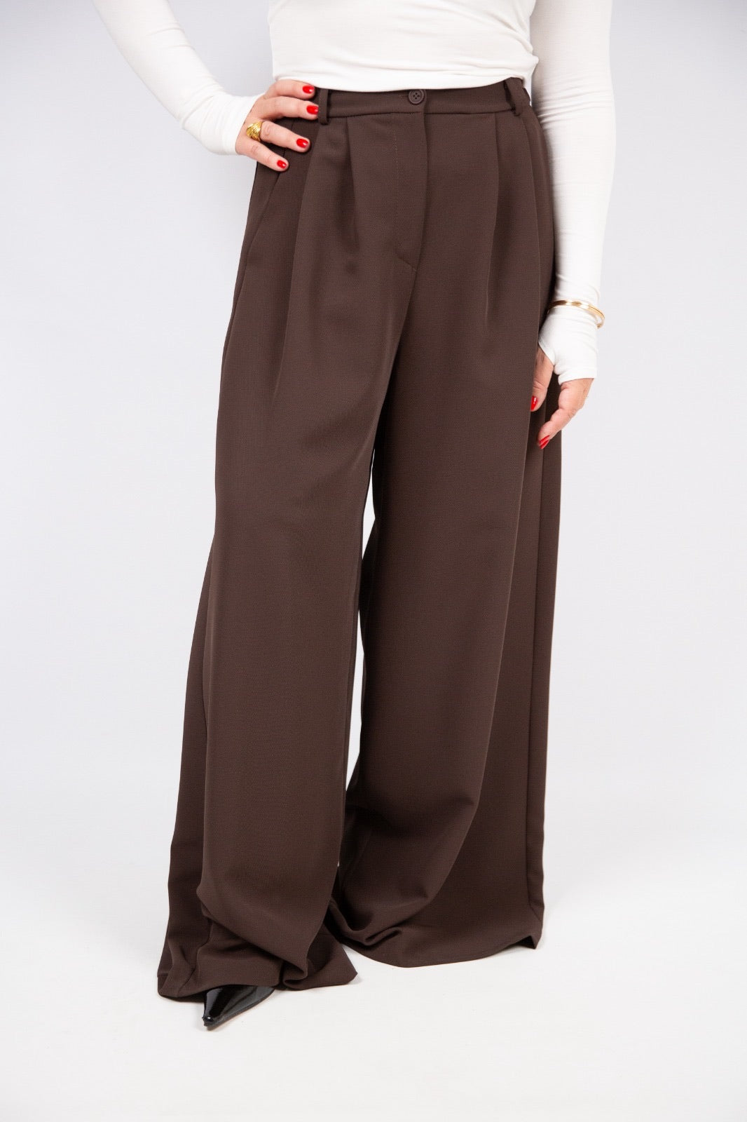 King Kong pantalone con pinces ed elastico dietro
