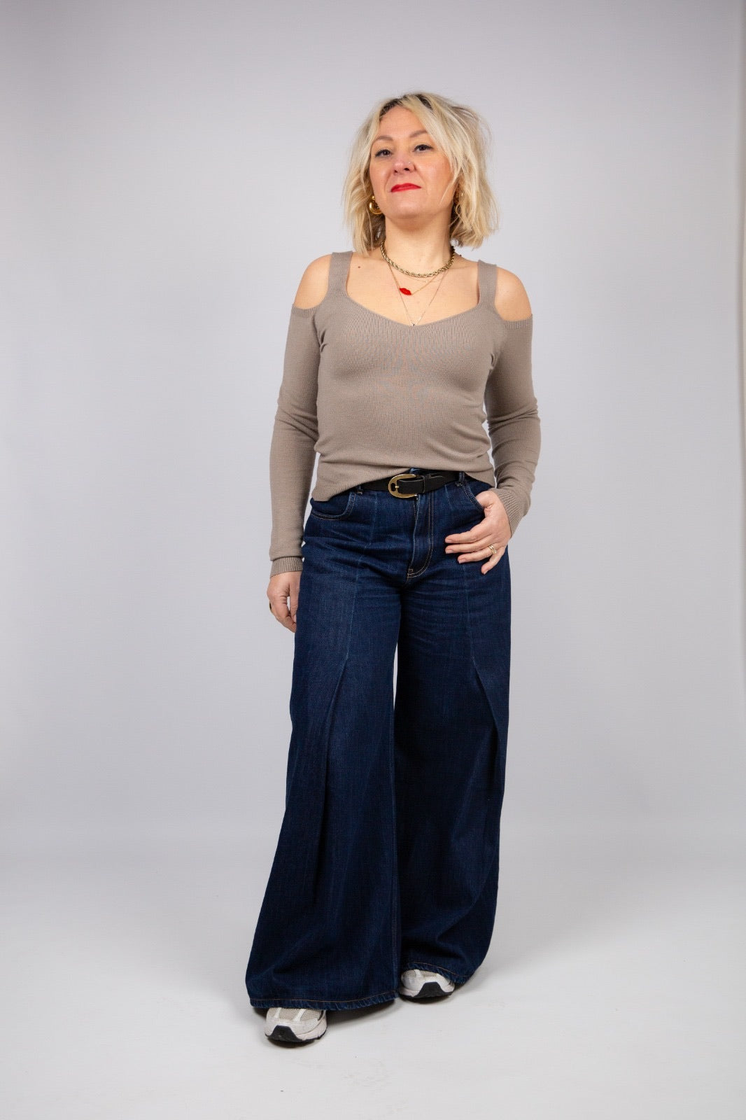 Motel diffusione moda Maglia shoulder