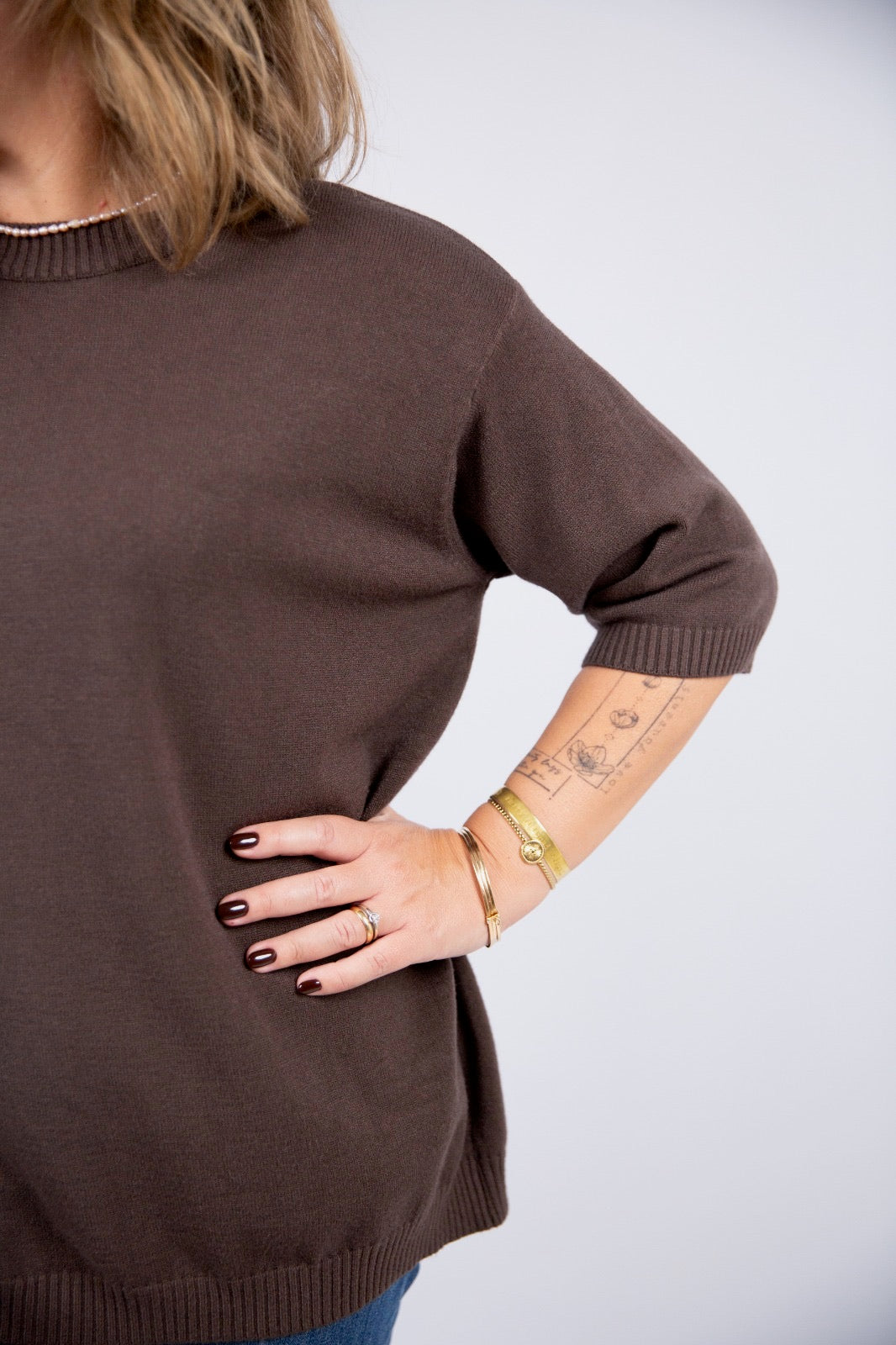 Spazio Sand Maglia manica tre quarti