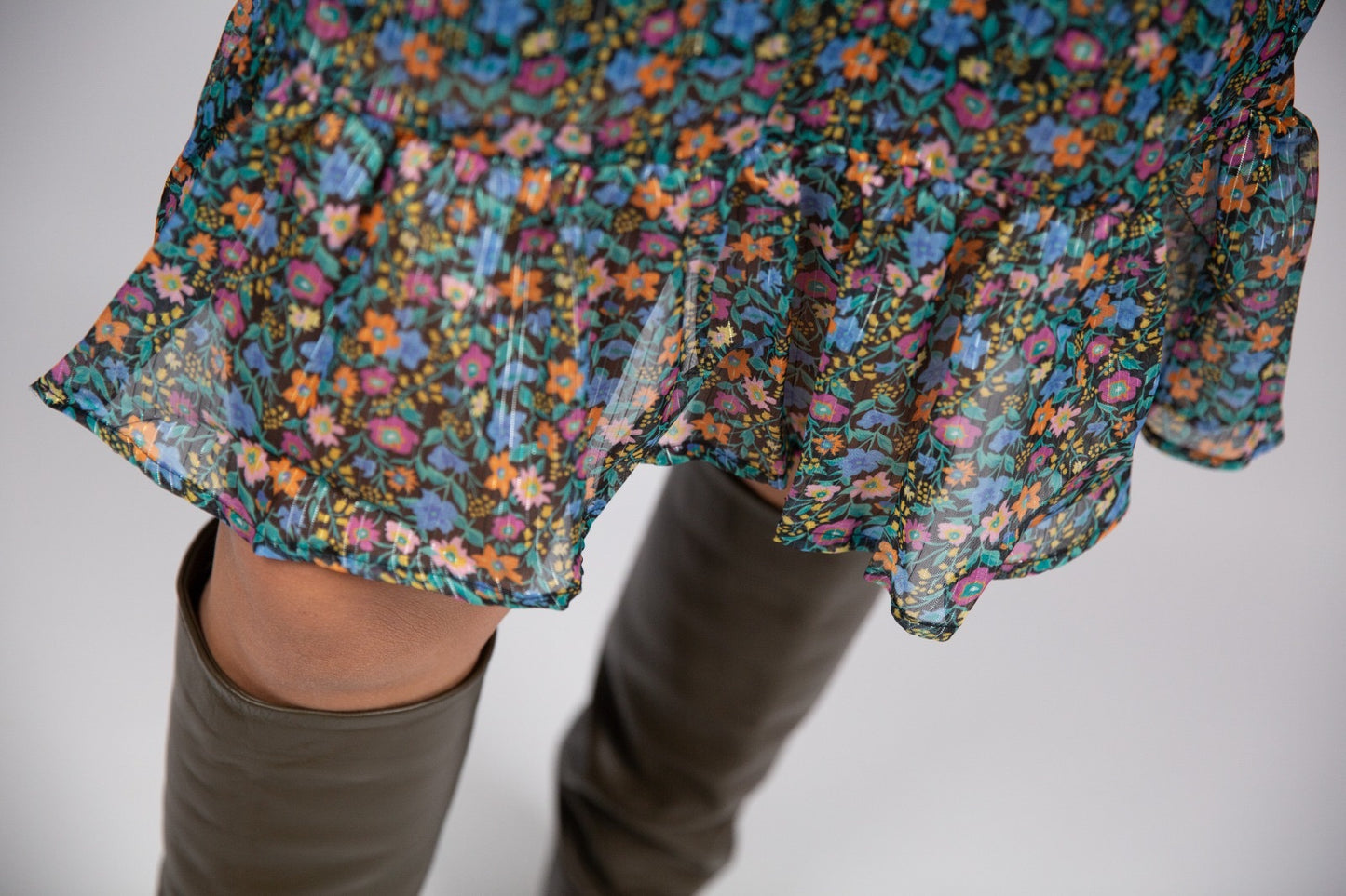 Compania fantastica vestito corto micro fiorellini