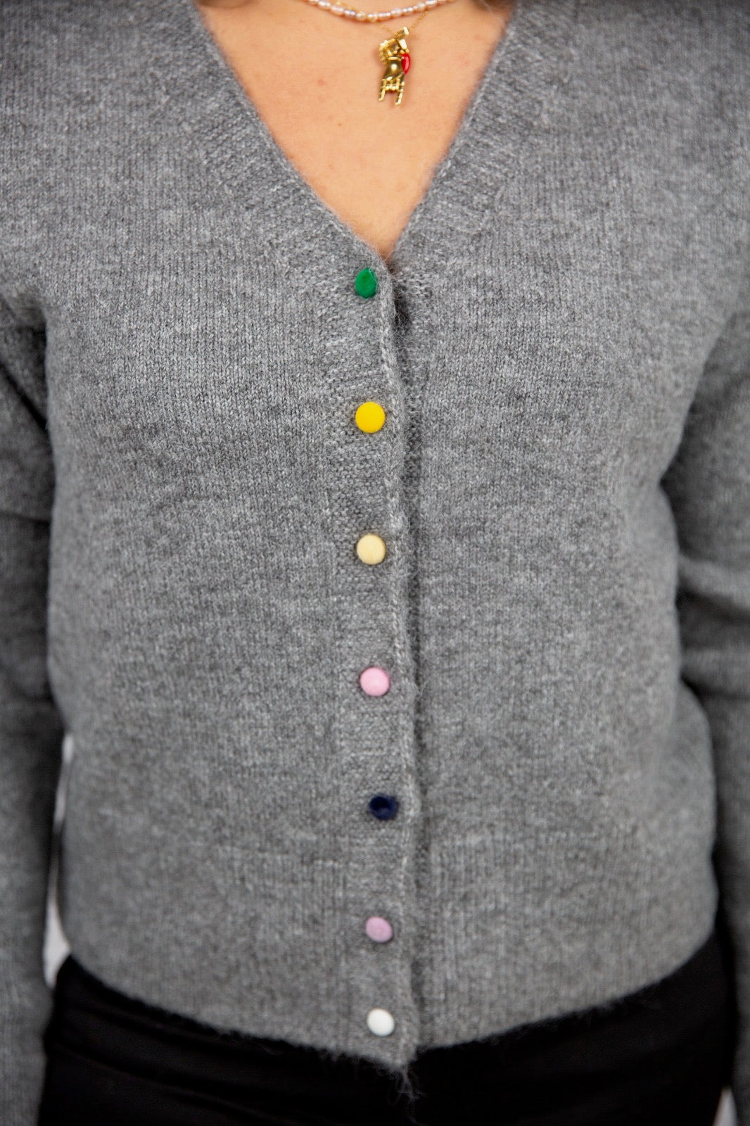Compania fantastica cardigan con bottoni multicolori