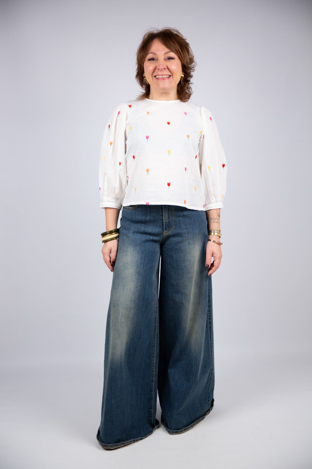 Compania fantastica blusa con ricami