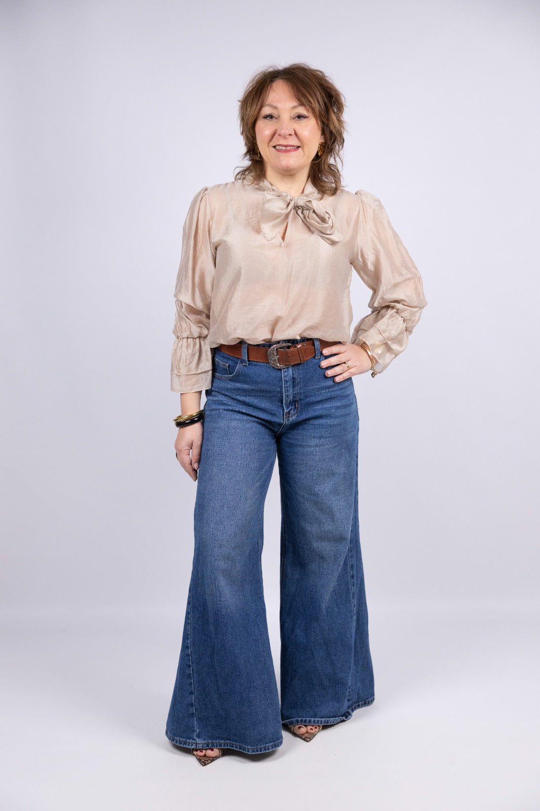 Atelier55 blusa con fiocco