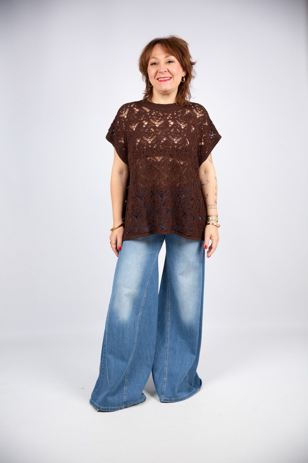 King Kong maglia in crochet di cotone