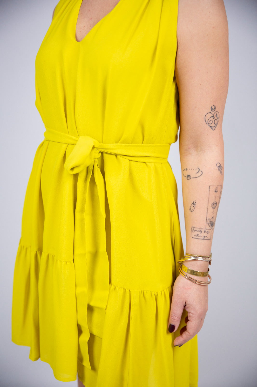 Icona kaos abito corto con cintura