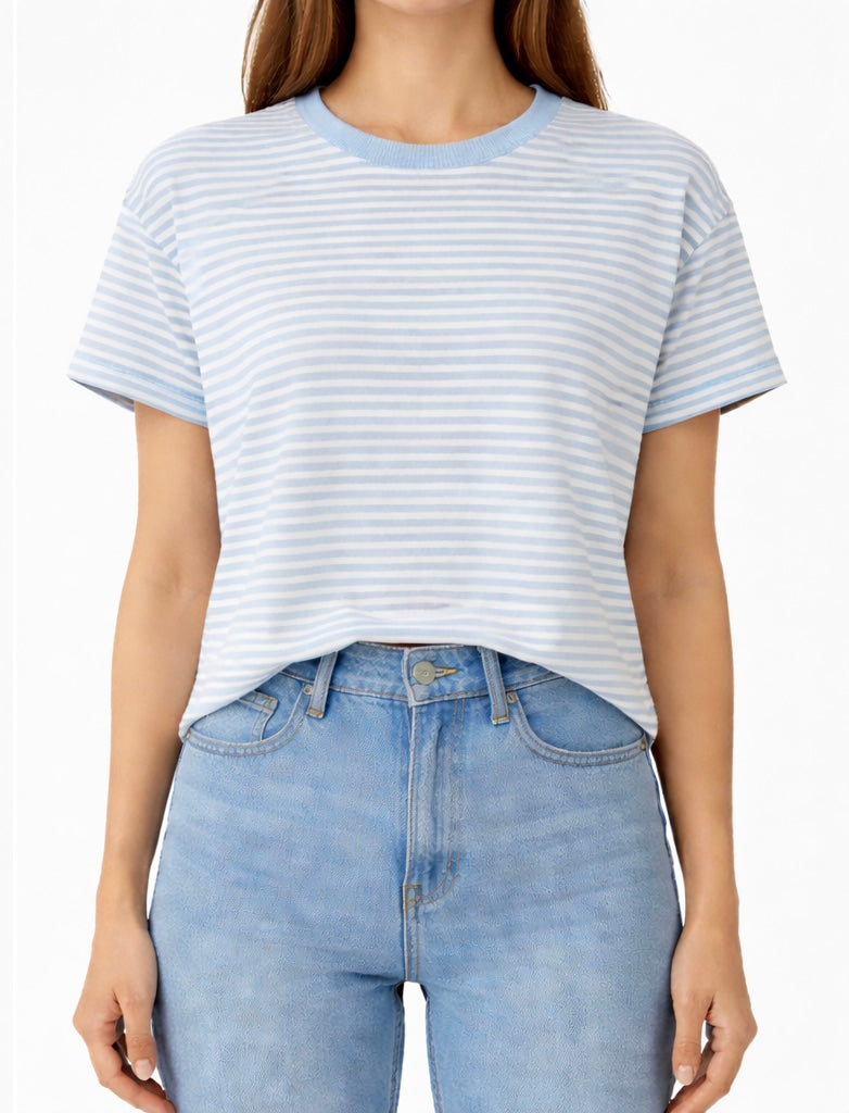 Spazio sand maglia a righe in cotone