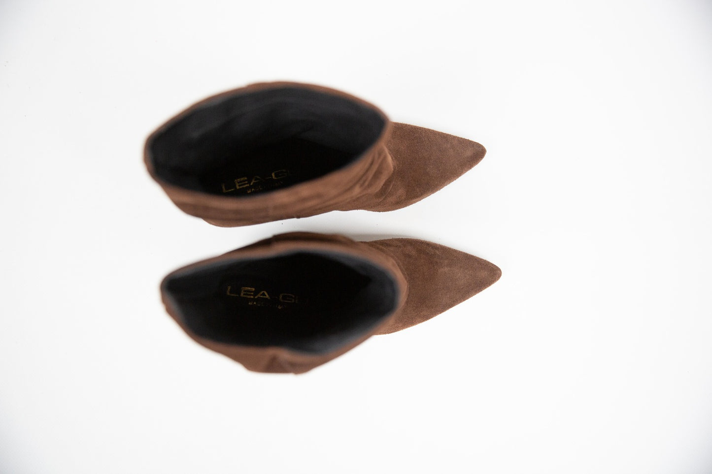 Lea gu stivale in camoscio testa di moro arricciato