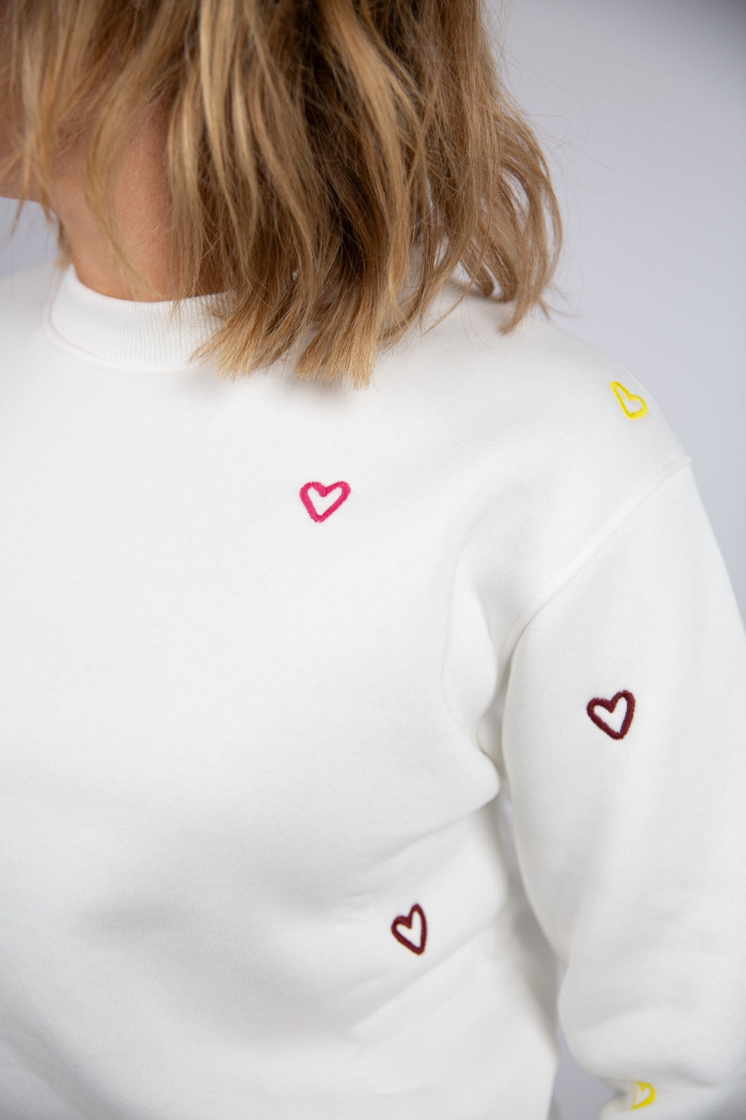 Superculture clothing felpa cuori multicolor