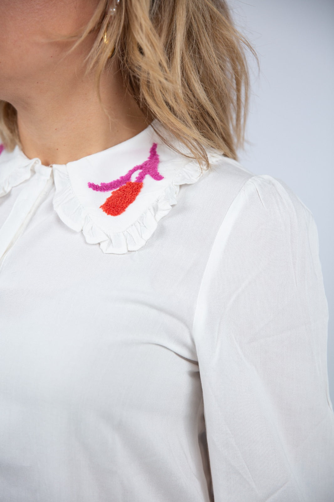 Compania fantastica Camicia con colletto ricamato
