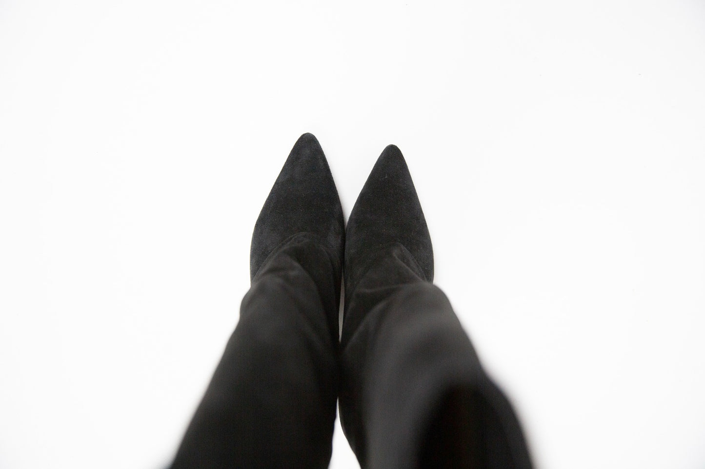 Lea gu stivale nero in camoscio