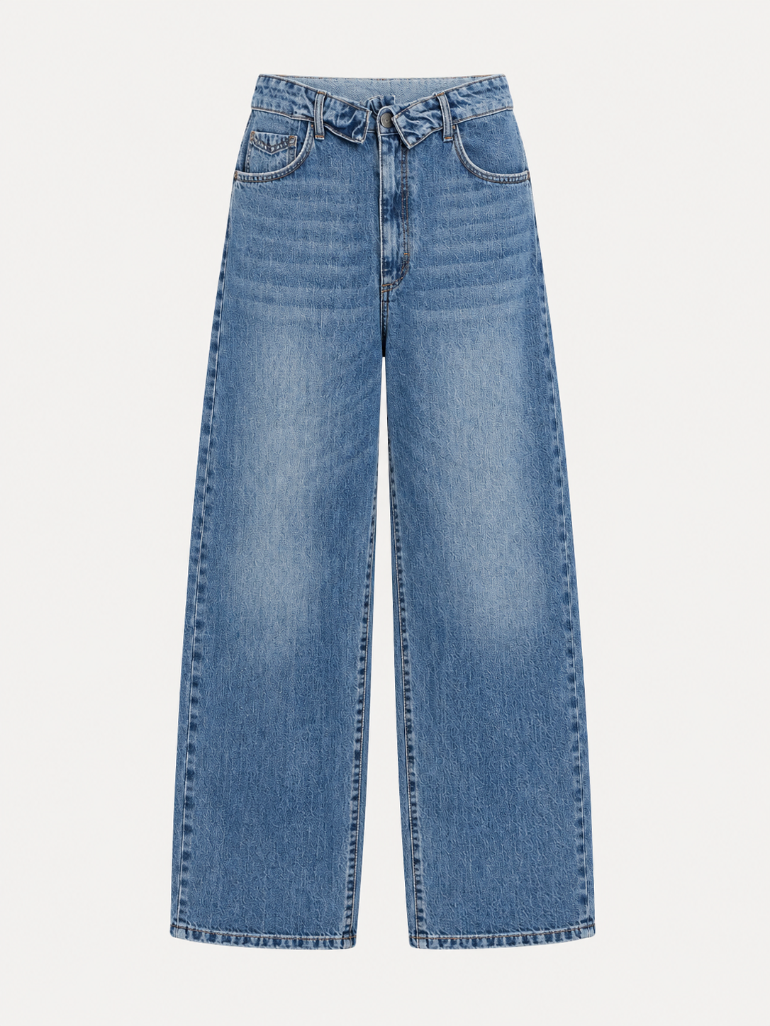 Motel diffusione moda jeans con allacciatura risvoltata