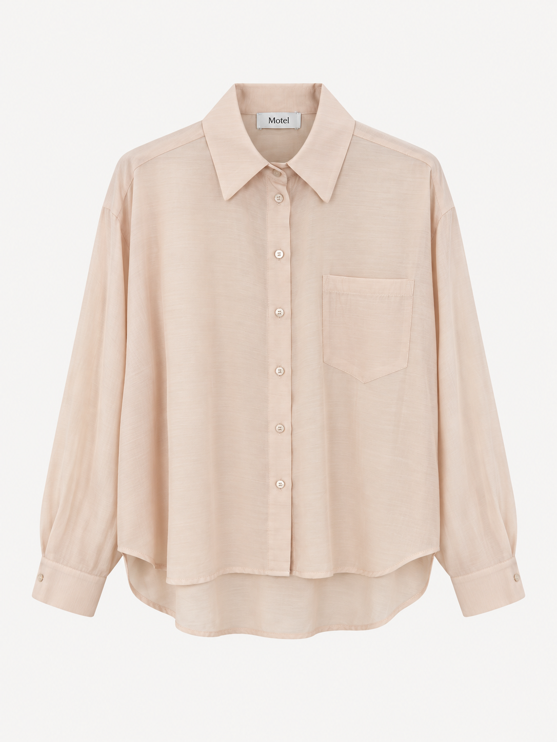 Motel diffusione moda camicia doppia lunghezza in misto lana