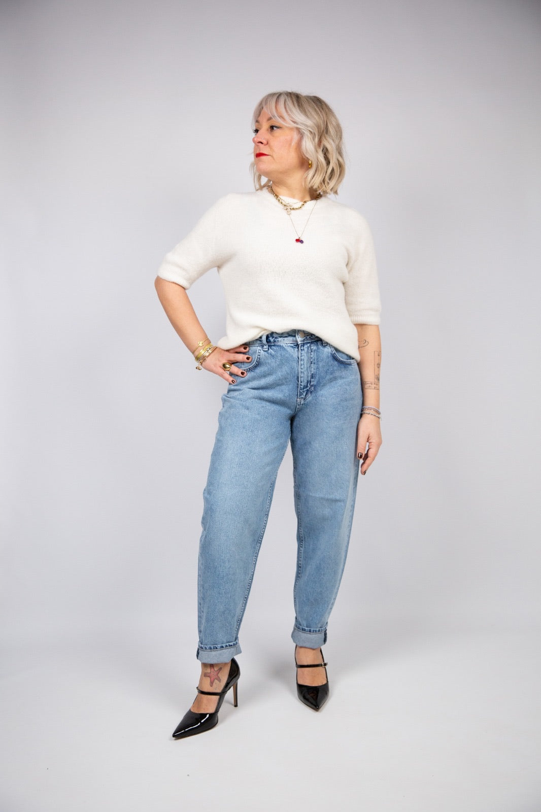 Pont Denim Jeans Carrot leg