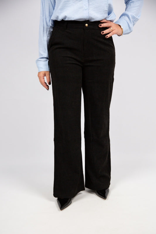 Compania fantastica pantalone in velluto nero