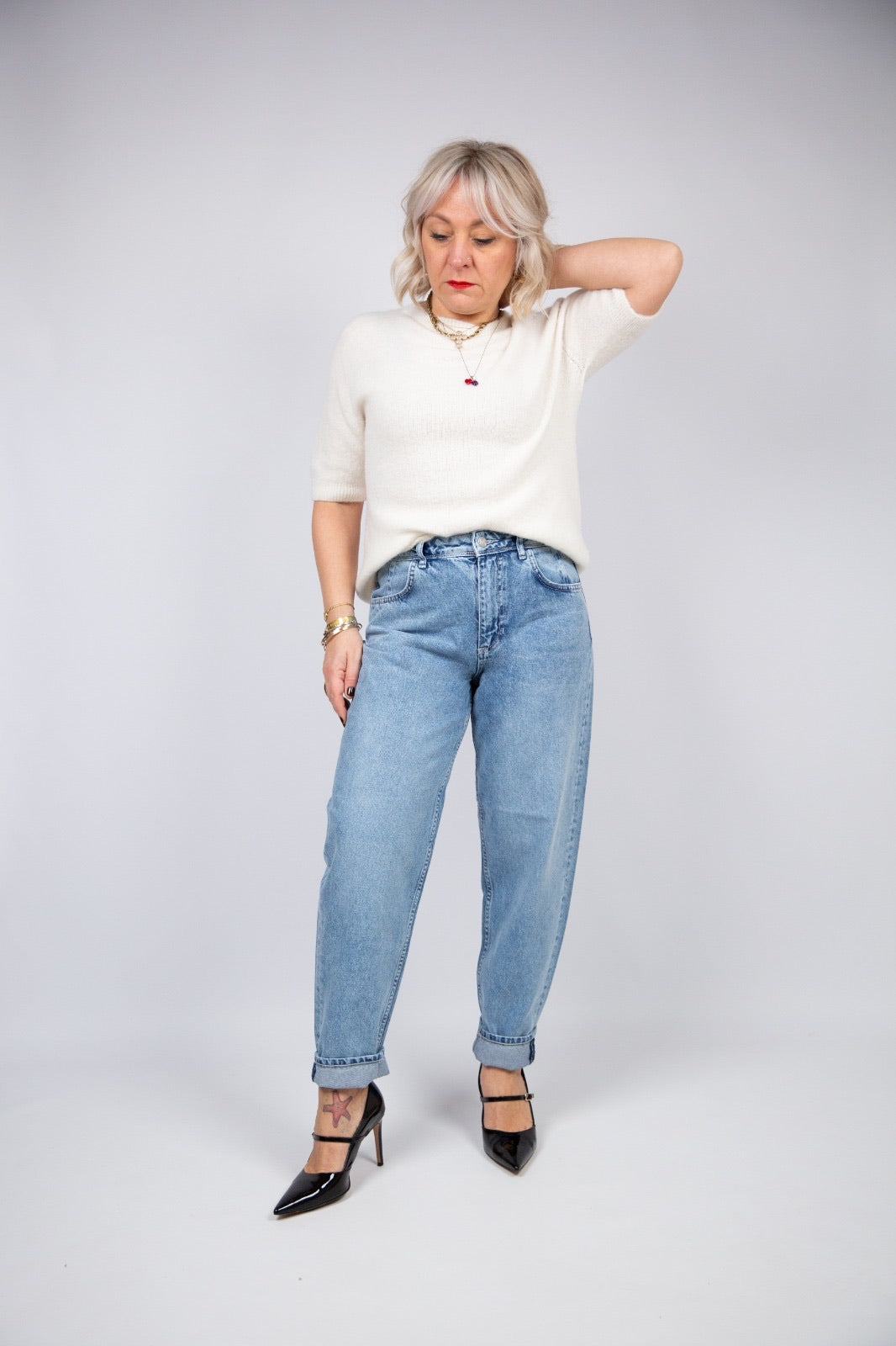 Pont Denim Jeans Carrot leg