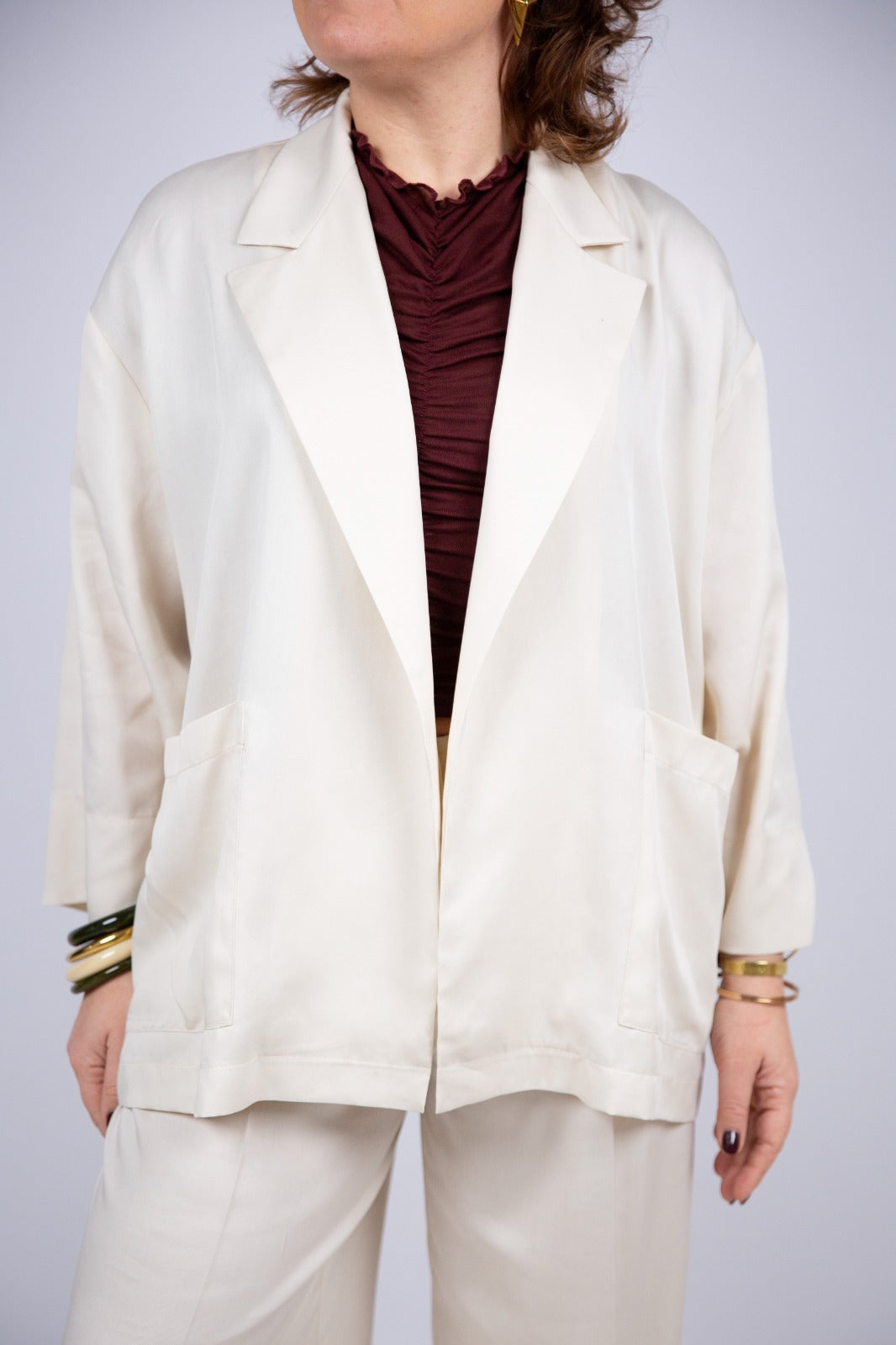 Icona kaos giacca a kimono con cintura