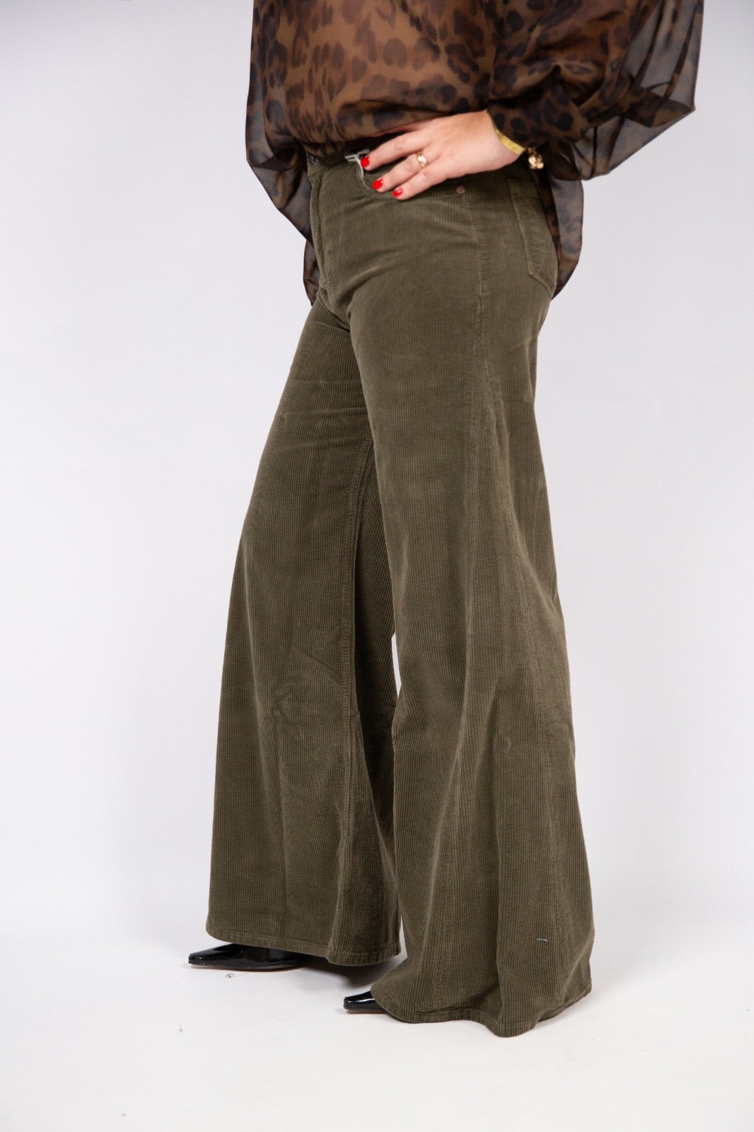Kaos pantalone in velluto a coste