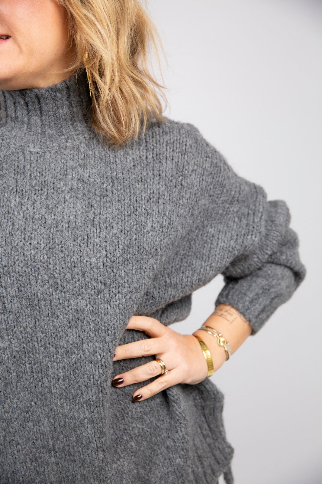 Bighet maglia over doppia lunghezza