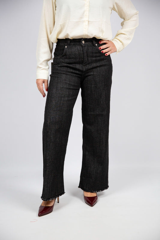 King Kong jeans grigio scuro a X trombetta