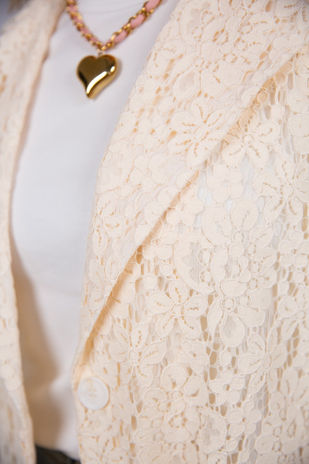Atelier55 Giacca pizzo monopetto