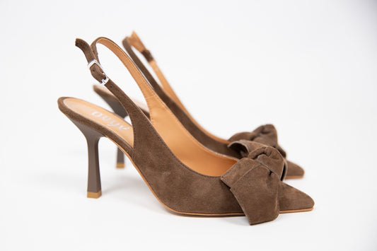 Ovyè Slingback con fiocco