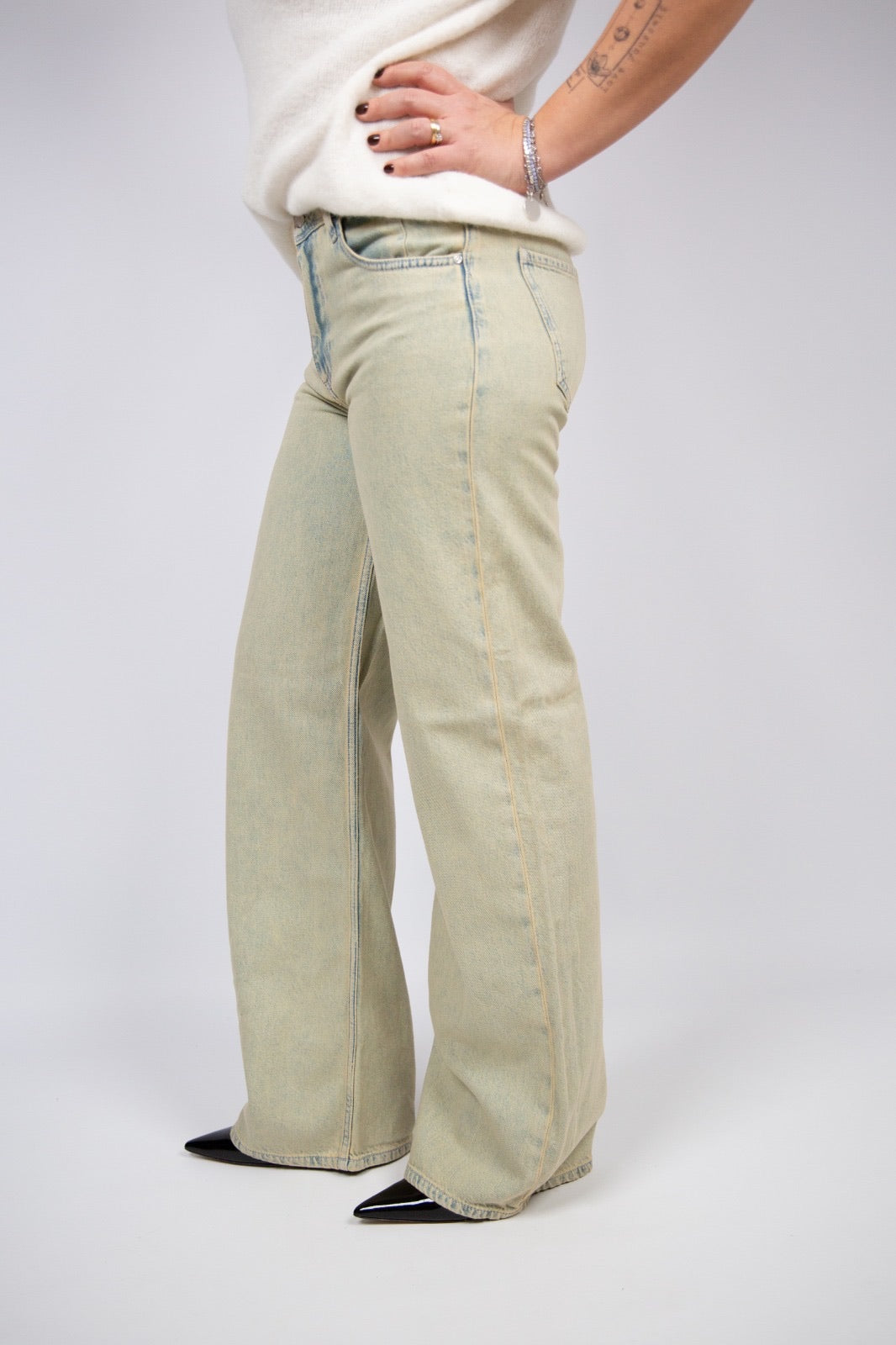 Pont Denim Jeans vita media gamba dritta