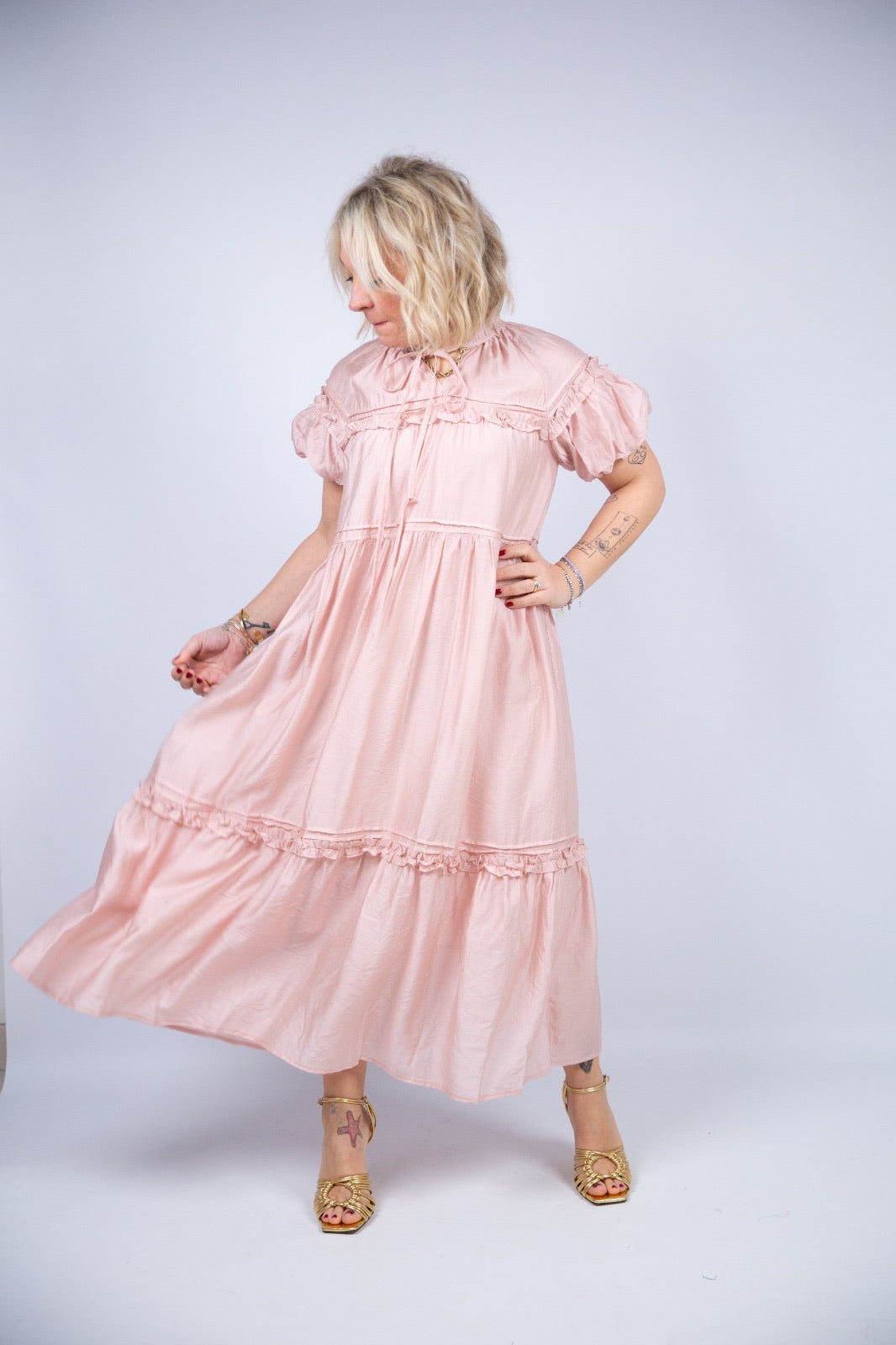 Compania fantastica Vestito bohémien rosa