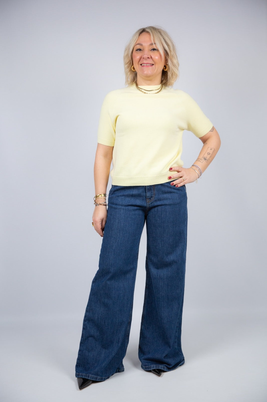Spazio sand Maglia mezza manica Cindy