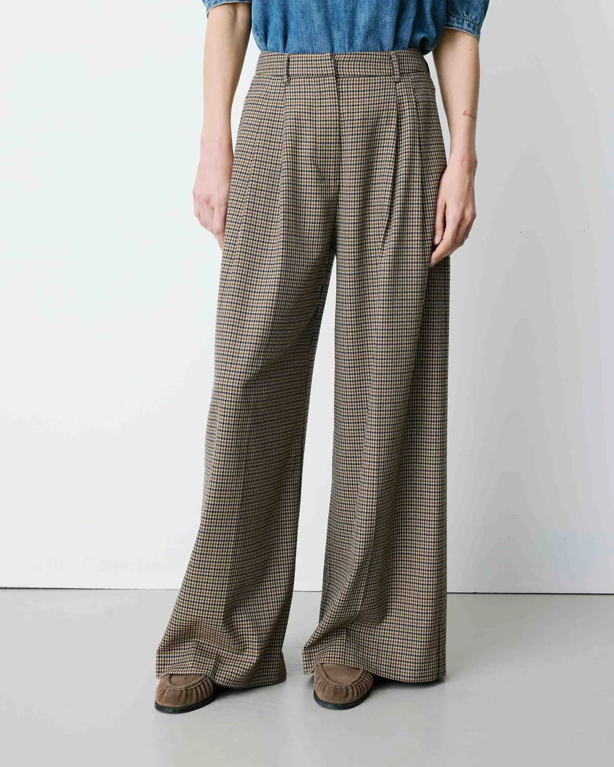 Grace & Mila pantalone palazzo check
