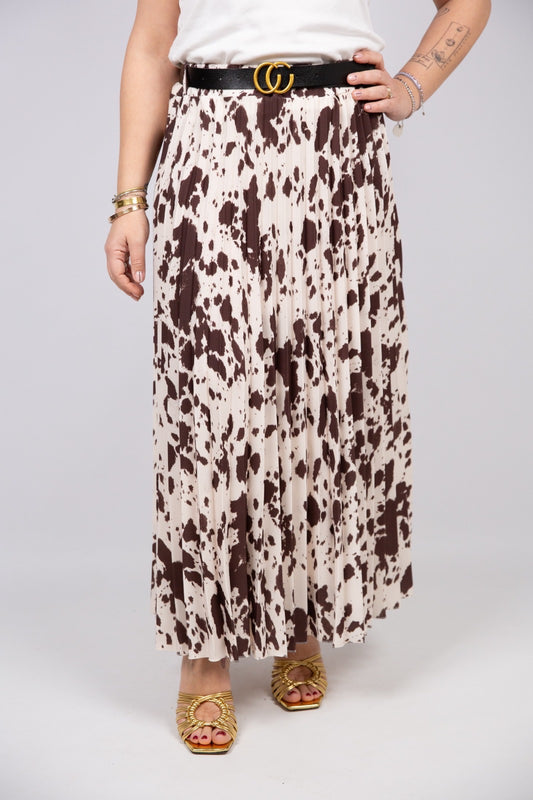 Atelier55 gonna cow print