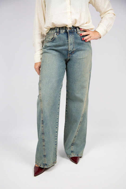 King Kong jeans ergonomico  lavaggio thè