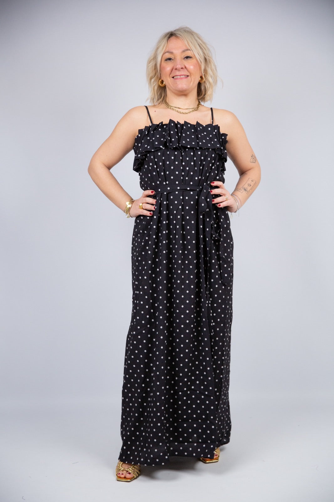 Compania fantastica Vestito lungo a pois