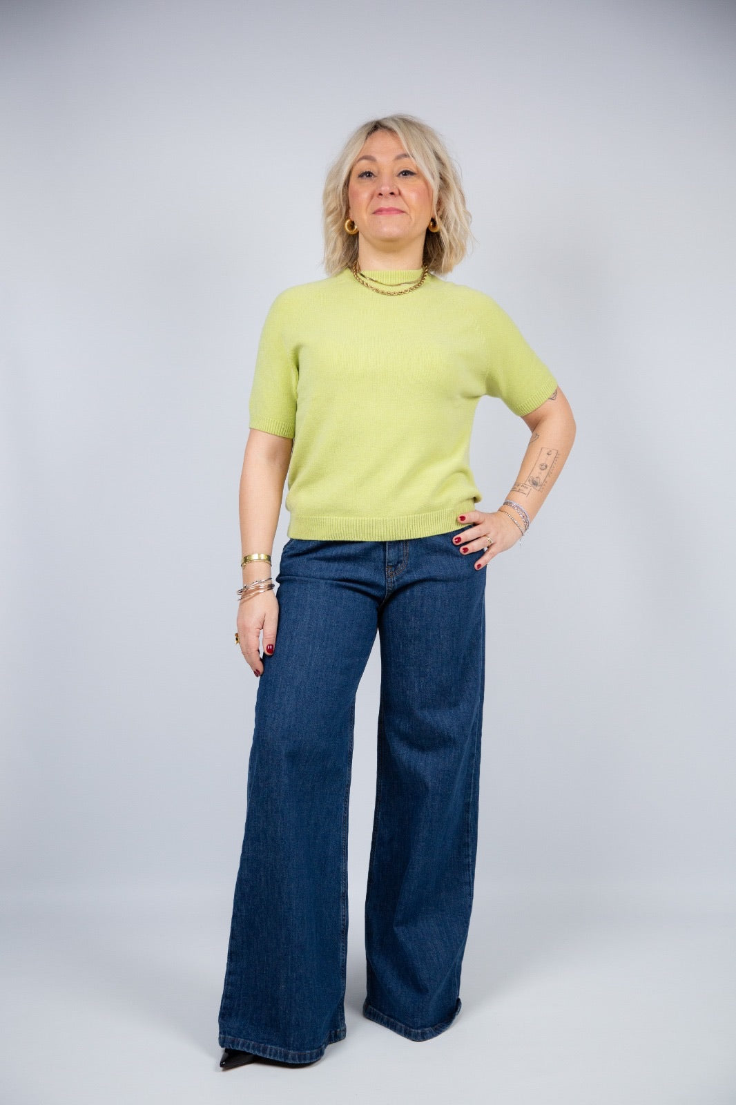 Spazio sand Maglia mezza manica Cindy