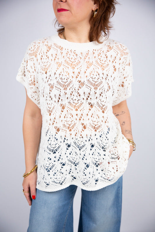 King Kong maglia in crochet di cotone