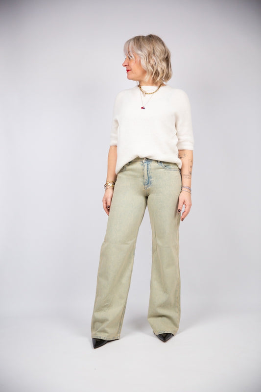 Pont Denim Jeans vita media gamba dritta