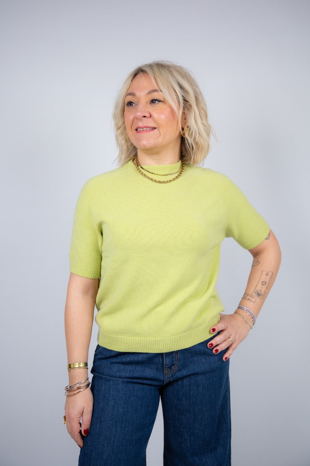Spazio sand Maglia mezza manica Cindy