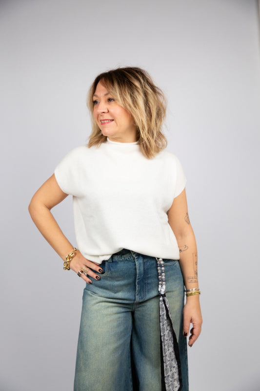 Bighet gilet 100% cashmere