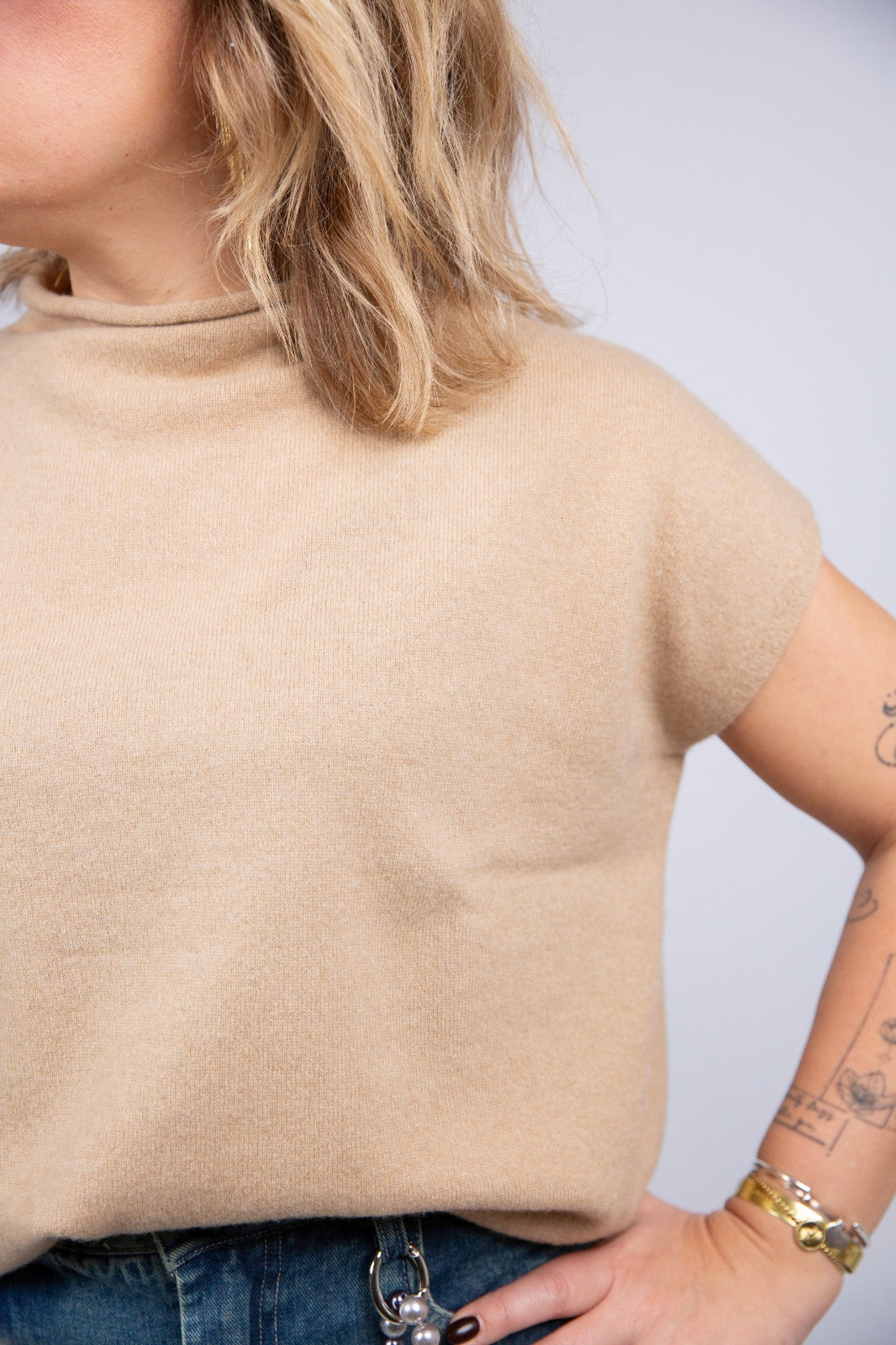 Bighet gilet 100% cashmere