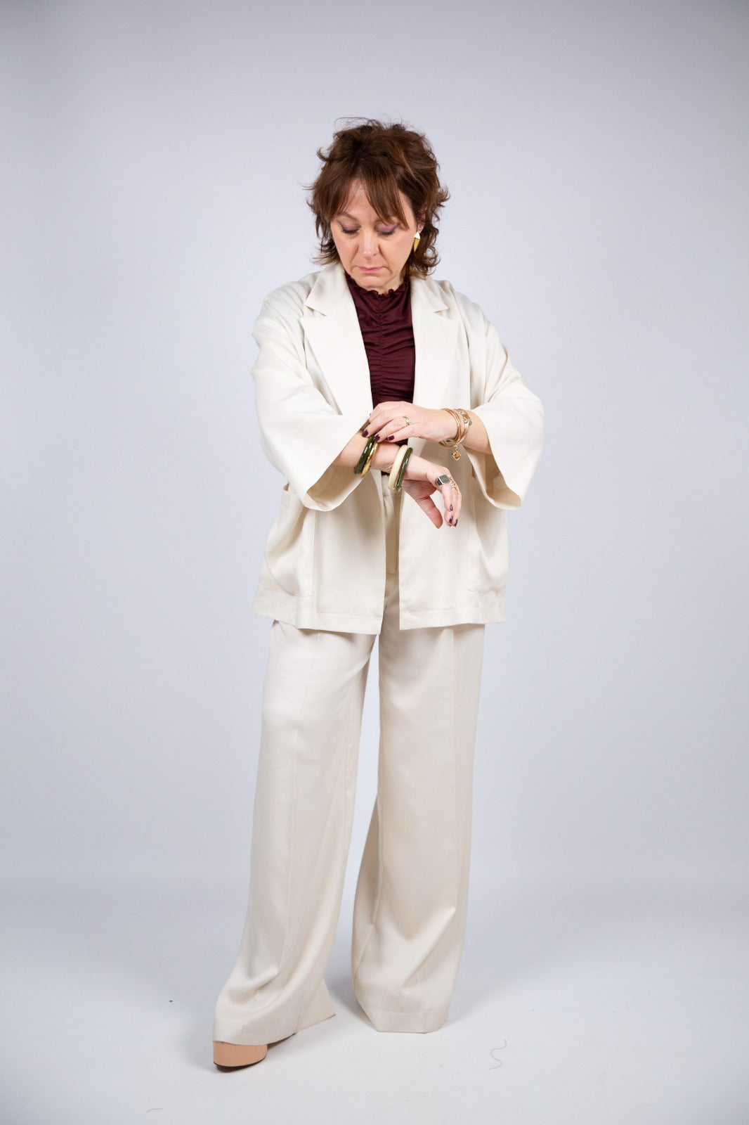 Icona kaos giacca a kimono con cintura