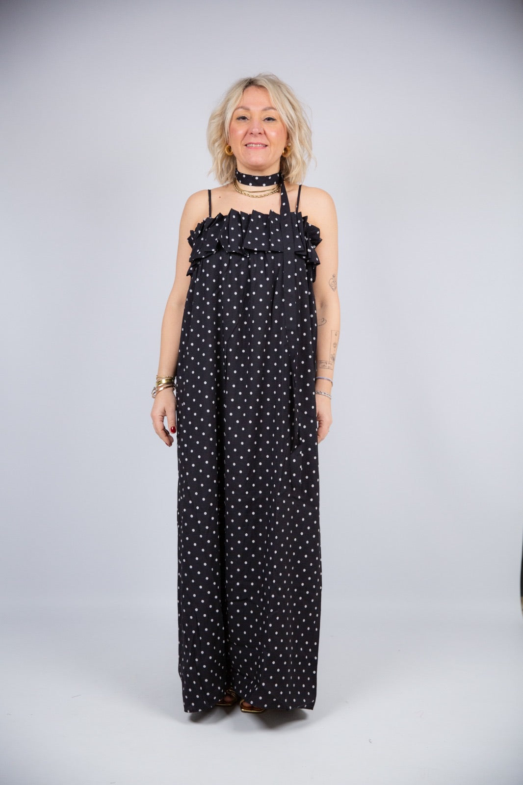 Compania fantastica Vestito lungo a pois