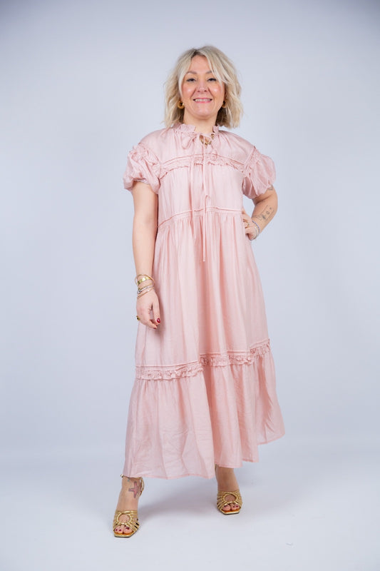 Compania fantastica Vestito bohémien rosa