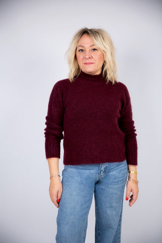 Kaos maglia bordeaux