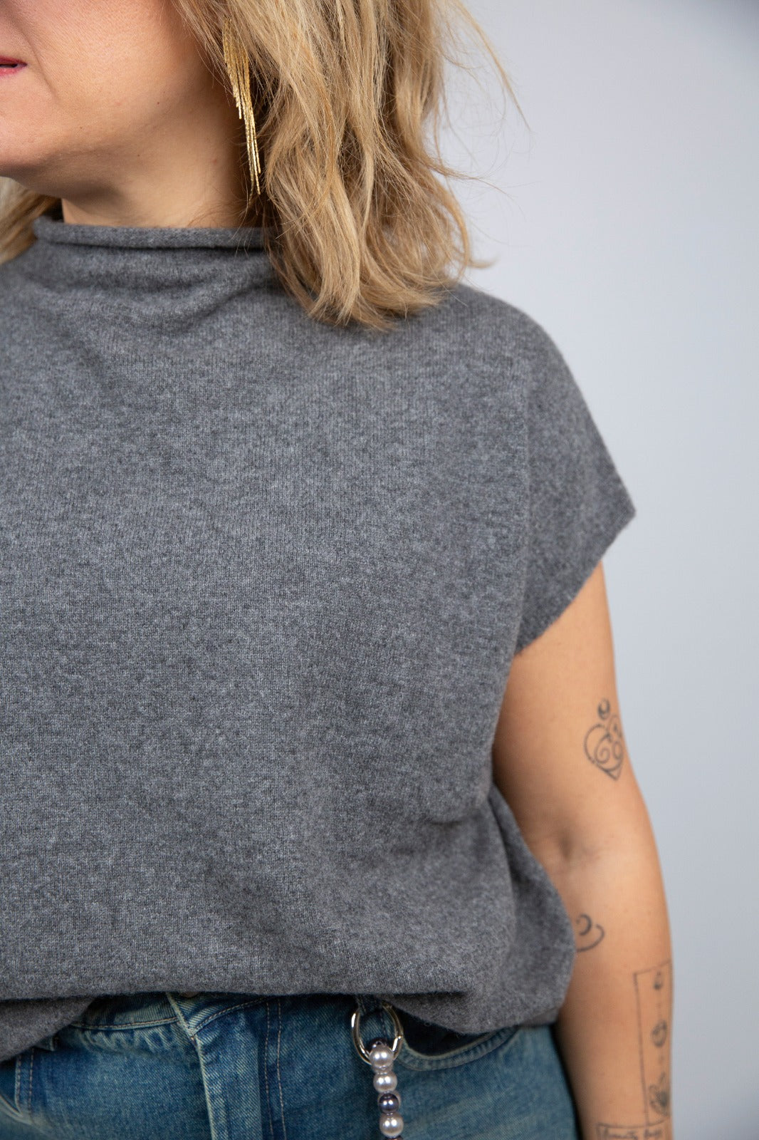 Bighet gilet 100% cashmere