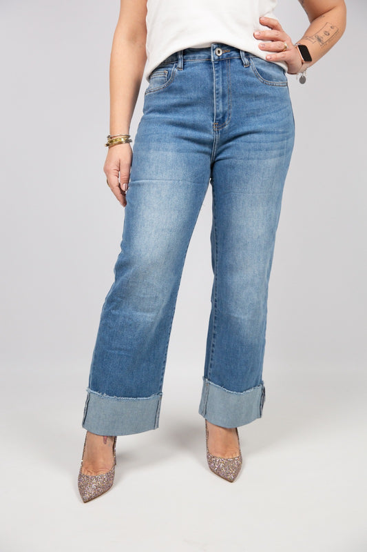 Atelier55 Jeans con risvolto