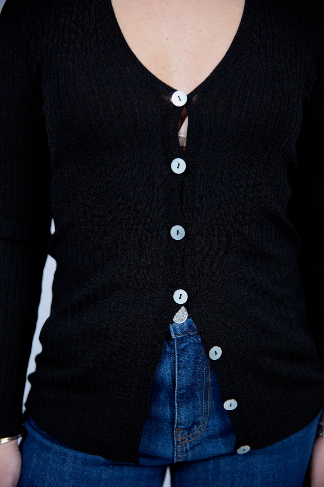 Spazio sand Cardigan Lizzy a coste