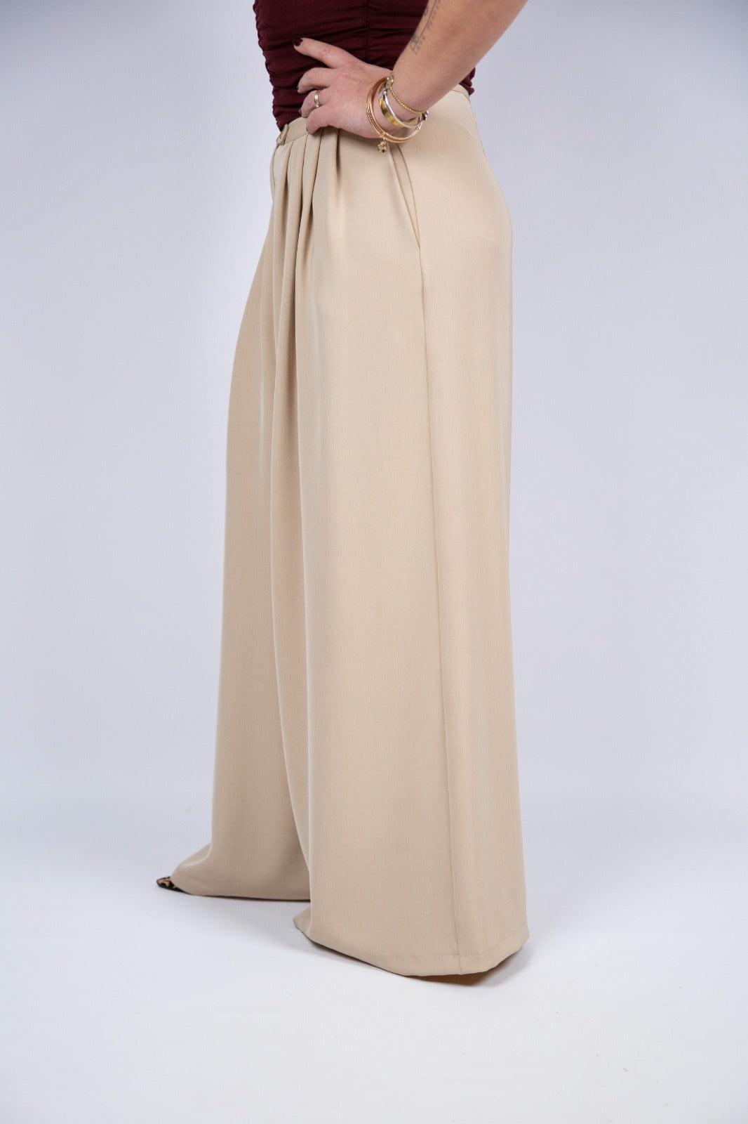 King Kong pantalone fluido con pinces