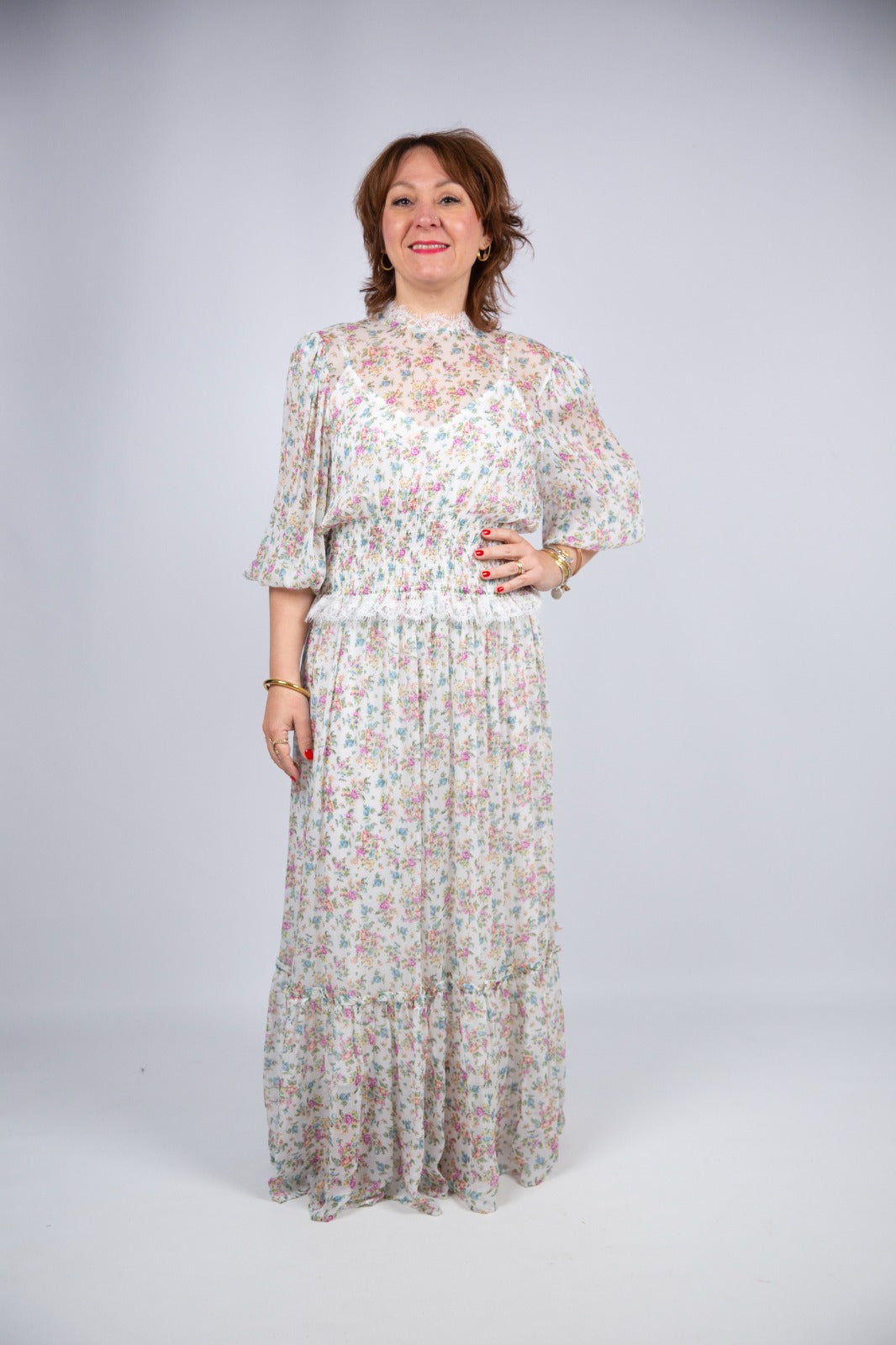 Motel diffusione moda Vestiti floreale con sottoveste