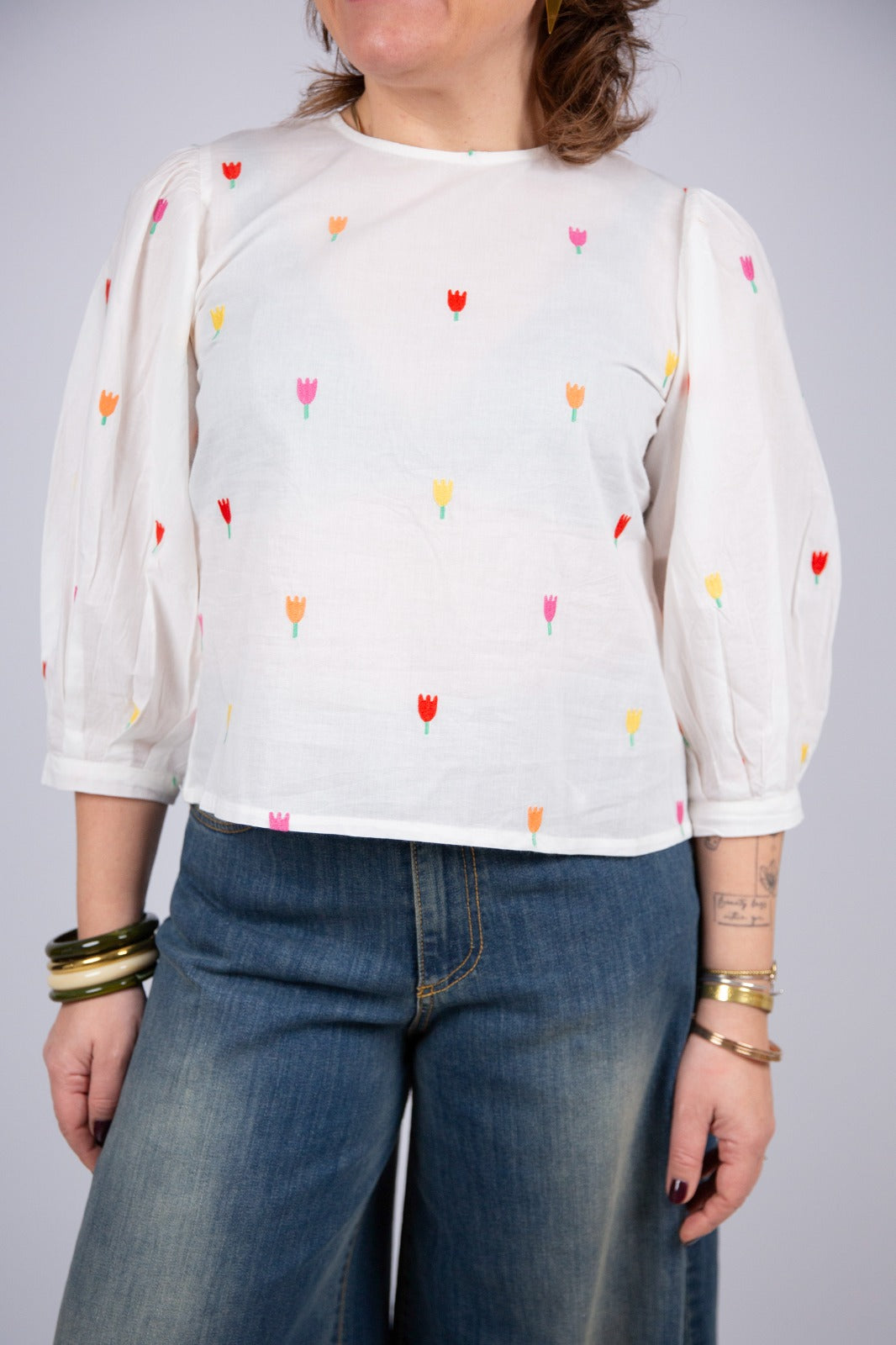 Compania fantastica blusa con ricami