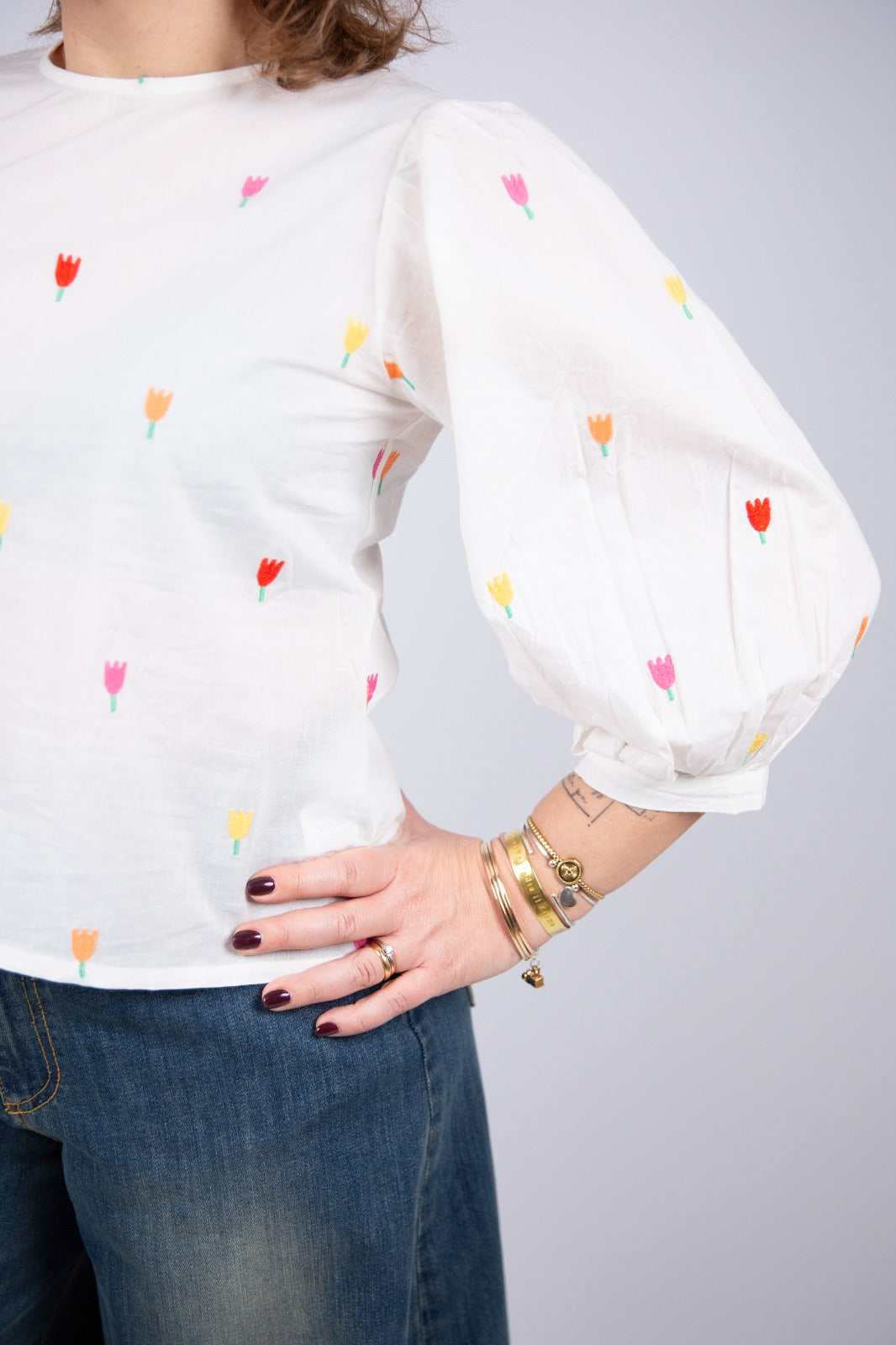 Compania fantastica blusa con ricami